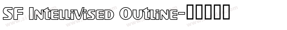 SF Intellivised Outline字体转换